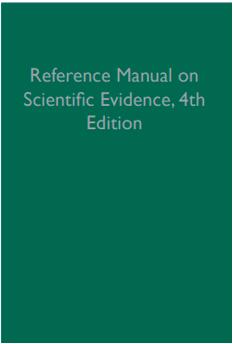 《科學(xué)證據參考手冊（第4版）》