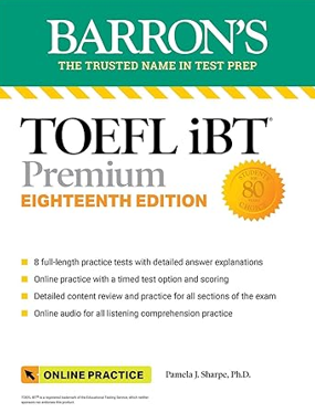 《TOEFL iBT 高級備考指南（第18版）——8套在線模拟測試+在線音頻（巴倫測試準備）》